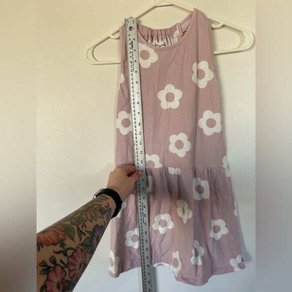 Miles the Label girls flower power racerback dress 8Y - Picture 4 of 6